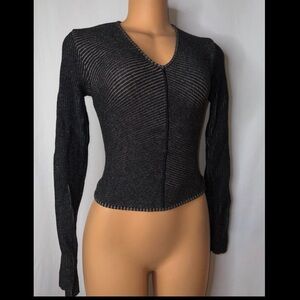 Armani Jeans Charcoal Knit Sweater